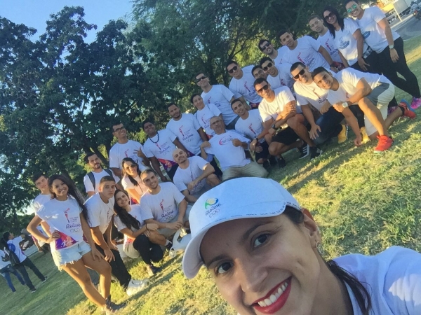 CREF10 esteve presente na passagem da Tocha em C. Grande